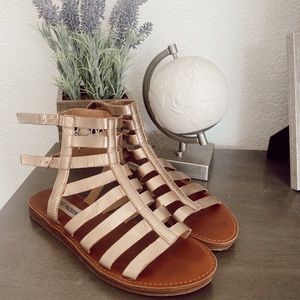 Steve Madden Rose Gold Gladiator Sandals